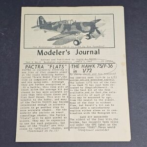 Modeler's Journal 1967 Vol. 1 #3 by Jerry Smith Berkeley CA Publication Booklet